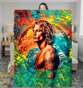 Surfing Coziness Sherpa Throw Blanket - Beyond T-shirts